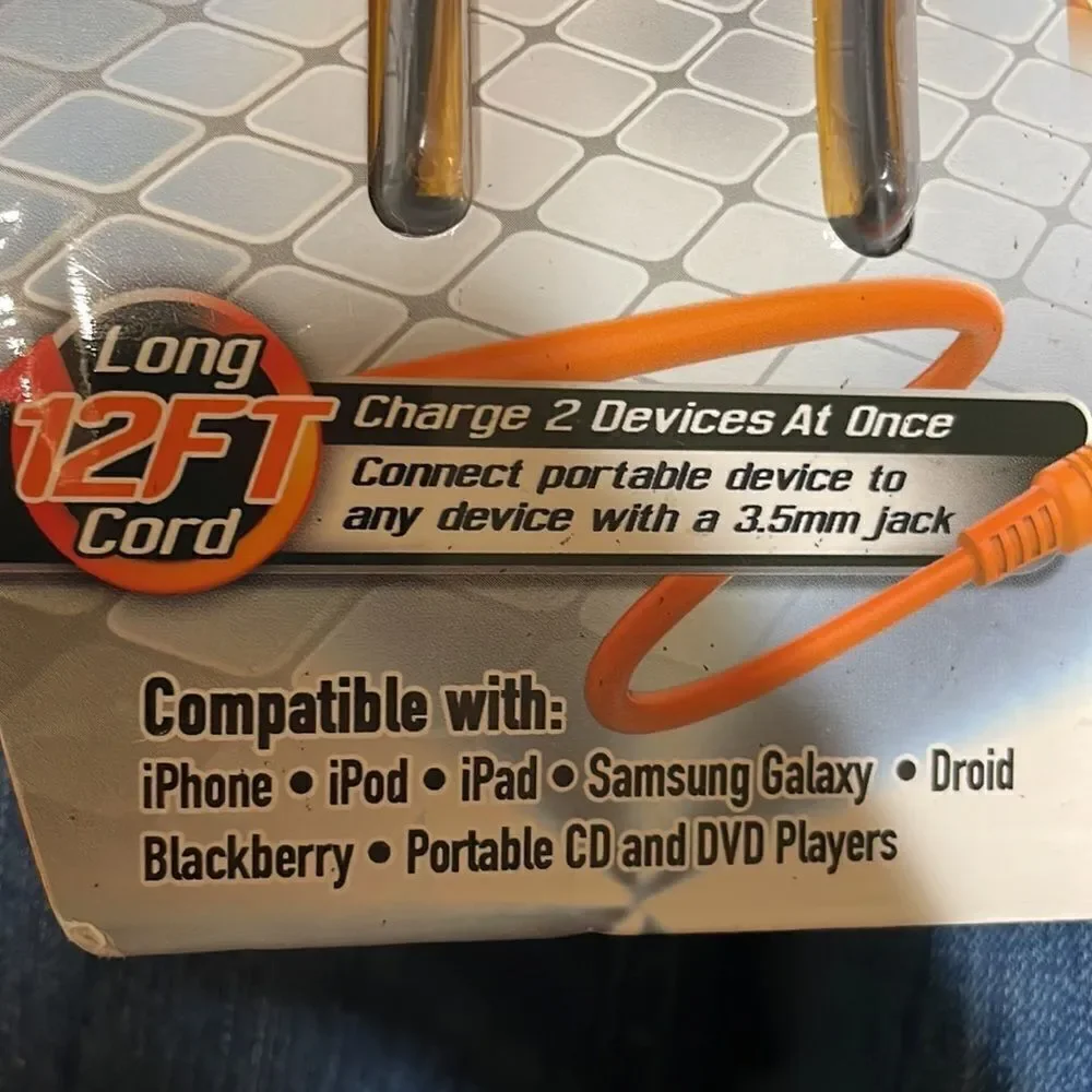 NIB Elite Charger 12' AUXILIARY CABLE